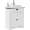 Image de vidaXL Armoire de lavabo de salle de bain BODO blanc 70x35x80 cm meuble de lavabo de salle de bain meuble de salle de 4016863