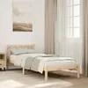 Image de vidaXL Cadre de lit extra long sans matelas 90x210 cm bois massif pin lit meuble de chambre à coucher lit en bois lit 852430