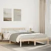 Image de vidaXL Cadre de lit extra long sans matelas 140x220 cm bois massif pin lit meuble de chambre à coucher lit en bois lit 852448