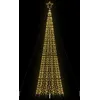 Image de vidaXL Sapin de Noël à LED avec piquets 1534 LED blanc chaud 500 cm lumière de Noël lumière de Noël LED lumière de Noël 4016404