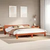 Image de vidaXL Cadre de lit sans matelas cire marron 180x200cm bois pin massif meuble de chambre à coucher sommier lit en bois 855560