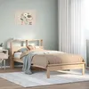 Image de vidaXL Lit bibliothèque sans matelas 75x190 cm bois de pin massif lit meuble de chambre à coucher lit avec rangement lit 855735