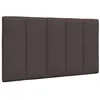 Image de vidaXL Coussin de tête de lit marron foncé 90 cm tissu 4019145