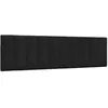 Image de vidaXL Coussin de tête de lit noir 180 cm tissu 4019179