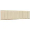 Image de vidaXL Coussin de tête de lit Hanko crème 180 cm tissu 4019182