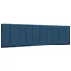 Image de vidaXL Coussin de tête de lit bleu 180 cm tissu 4019183