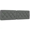 Image de vidaXL Coussin de tête de lit gris foncé 180 cm tissu 4019234