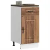 Image de vidaXL Armoire de cuisine Kalmar vieux bois bois dingénierie meuble bas dévier meuble bas de cuisine avec tiroir meuble 853475