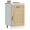 Image de vidaXL Armoire de cuisine Kalmar chêne sonoma bois dingénierie meuble bas dévier meuble bas de cuisine avec tiroir 853480