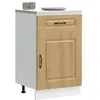 Image de vidaXL Armoire de cuisine Kalmar chêne artisanal bois dingénierie meuble bas dévier meuble bas de cuisine avec tiroir 853486