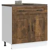 Image de vidaXL Armoire de cuisine Kalmar chêne fumé bois dingénierie 853502