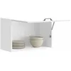 Image de vidaXL Armoire murale de cuisine Kalmar blanc brillant bois ingénierie 853599