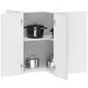 Image de vidaXL Armoire murale dangle de cuisine Kalmar gris béton 853621