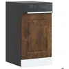 Image de vidaXL Panneau de lave-vaisselle Kalmar chêne fumé 45x15x57 cm 853652