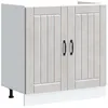 Image de vidaXL Meuble de base de lavabo Lucca gris béton bois ingénierie meuble bas de cuisine meuble bas à tiroir de cuisine 853691