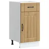 Image de vidaXL Armoire de cuisine Lucca chêne artisanal bois ingénierie meuble dévier meuble de cuisine avec tiroir meuble de 853716
