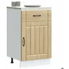 Image de vidaXL Armoire de cuisine Lucca chêne sonoma bois ingénierie meuble dévier meuble de cuisine avec tiroir meuble de 853720