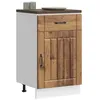 Image de vidaXL Armoire de cuisine Lucca vieux bois bois ingénierie meuble dévier meuble de cuisine avec tiroir meuble de cuisine 853725