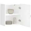 Image de vidaXL Armoire murale de cuisine Lucca blanc bois dingénierie 853797