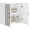 Image de vidaXL Armoire murale de cuisine Lucca blanc bois dingénierie meuble mural de cuisine armoire pour mur de cuisine 853817
