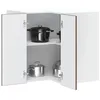 Image de vidaXL Armoire dangle murale de cuisine Lucca chêne marron armoire murale de cuisine meuble dangle mural armoire de 853864