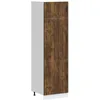 Image de vidaXL Armoire de cuisine Lucca chêne fumé bois dingénierie armoire de cuisine haute armoire de cuisine indépendante 853872