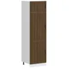 Image de vidaXL Armoire de cuisine Lucca chêne marron bois dingénierie armoire de cuisine haute armoire de cuisine indépendante 853874