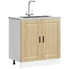 Image de vidaXL Meuble bas pour évier Porto chêne sonoma bois ingénierie 853930