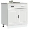 Image de vidaXL Armoire de cuisine Porto blanc bois dingénierie 853977