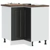 Image de vidaXL Armoire dangle de cuisine Porto noir bois dingénierie 853988