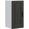 Image de vidaXL Armoire murale de cuisine Porto noir bois dingénierie 854018