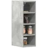 Image de vidaXL Armoire suspendue Riga Gris béton 20 x 295 x 60 cm Bois dingénierie 854160