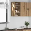 Image de vidaXL Armoire suspendue Riga Chêne artisanal 30 x 295 x 60 cm Bois dingénierie 854174