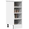 Image de vidaXL Meuble bas Riga Blanc 30 x 445 x 815 cm Bois dingénierie 854193