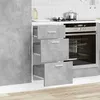 Image de vidaXL Meuble bas Lyon Gris béton 40 x 46 x 815 cm Bois dingénierie 854214