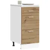 Image de vidaXL Meuble bas Lyon Chêne artisanal 40 x 46 x 815 cm Bois dingénierie 854219