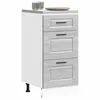 Image de vidaXL Armoire de cuisine Porto sonoma gris bois dingénierie meuble dévier meuble de cuisine avec tiroir meuble de 854226