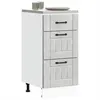 Image de vidaXL Armoire de cuisine Lucca gris béton bois ingénierie meuble dévier meuble de cuisine avec tiroir meuble de cuisine 854234