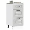 Image de vidaXL Armoire de cuisine Kalmar gris béton bois dingénierie meuble dévier meuble de cuisine avec tiroir meuble de 854244