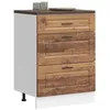 Image de vidaXL Armoire de cuisine Porto vieux bois bois dingénierie meuble dévier meuble de cuisine avec tiroir meuble de 854267