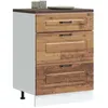 Image de vidaXL Armoire de cuisine Kalmar vieux bois bois dingénierie meuble dévier meuble de cuisine avec tiroir meuble de 854287
