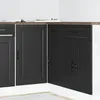 Image de vidaXL Meuble bas de cuisine « Porto » en bois dingénierie noir 854299