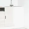 Image de vidaXL Armoire de cuisine Porto blanc brillant bois ingénierie armoire dévier meuble bas dévier de cuisine armoire de 854300