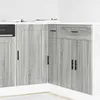 Image de vidaXL Armoire de cuisine Porto sonoma gris bois dingénierie armoire dévier meuble bas dévier de cuisine armoire de 854304