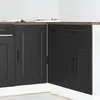 Image de vidaXL Armoire de cuisine Kalmar noir bois dingénierie meuble dévier meuble de cuisine avec tiroir meuble de cuisine 854319