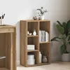 Image de vidaXL Bibliothèque chêne artisanal 45x25x80 cm bois dingénierie bibliothèque armoire de rangement support de rangement 855781