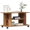 Image de vidaXL Meuble TV avec roulettes vieux bois 80x40x45 cm bois ingénierie meuble télé meuble de télévision meuble 855790