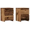 Image de vidaXL Tables de chevet 2 pcs vieux bois 30x30x40 cm bois dingénierie armoire de chevet armoire latérale table de nuit 855847