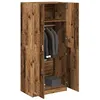 Image de vidaXL Garde-robe vieux bois 80x52x180 cm bois dingénierie placard rangement pour vêtements armoire en tissu armoire de 855882