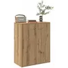 Image de vidaXL Buffet chêne artisanal 60x30x75 cm bois dingénierie armoire placard buffet haut armoire latérale armoire de 855899